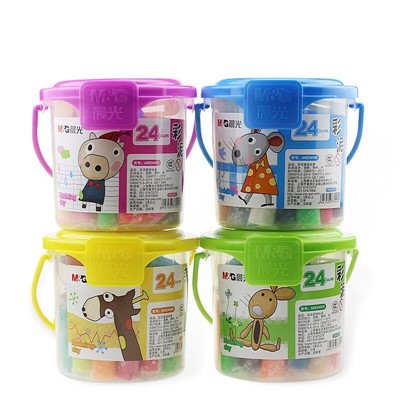 晨光(M&G) 橡皮 卡通彩泥兒童手工益智玩具24色盒裝粘土 AKE04005